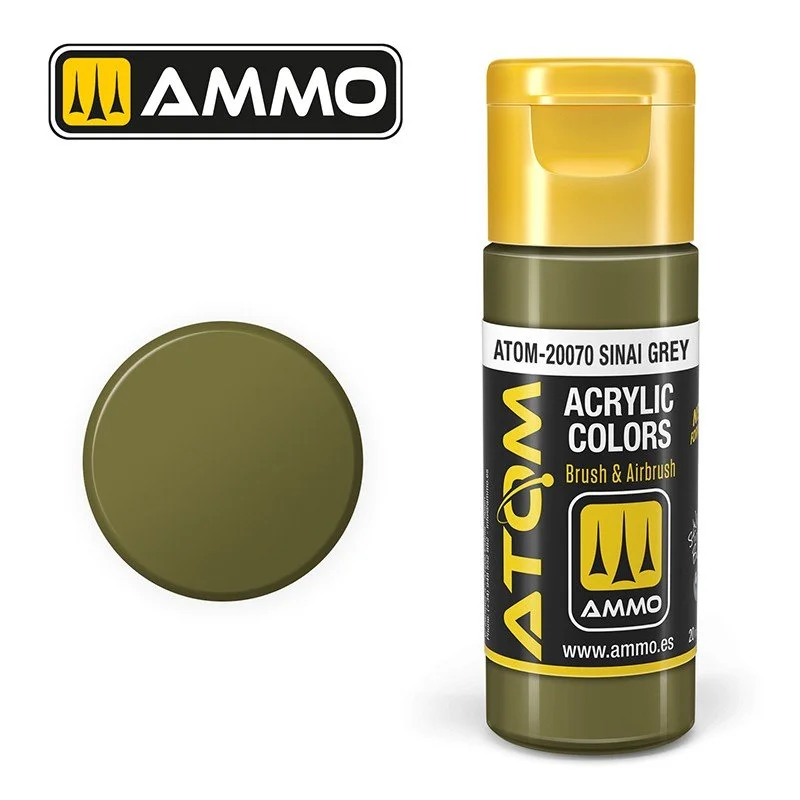 AMMO ATOM ACRYLIC COLOR 20mL Sinai Grey (FS34151) #ATOM-20070