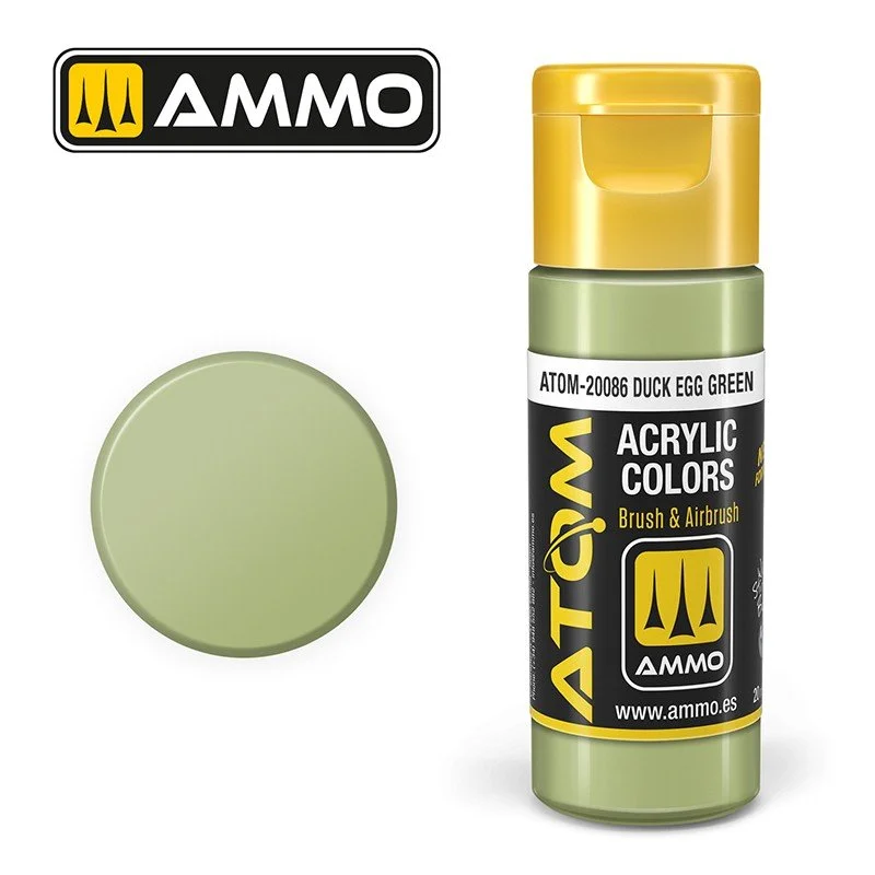 AMMO ATOM ACRYLIC COLOR 20mL Duck Egg Green (FS34491) #ATOM-20086