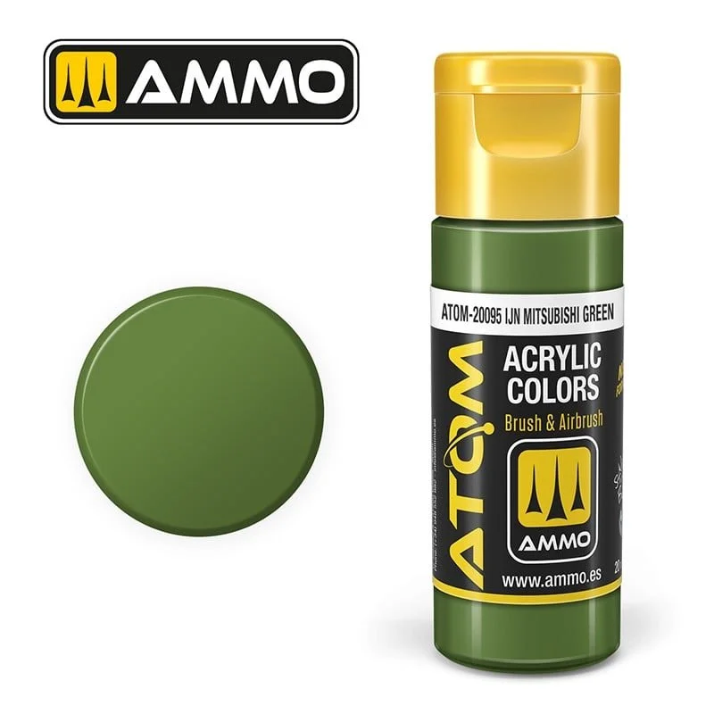 AMMO ATOM ACRYLIC COLOR 20mL IJN Mitsubishi Green #ATOM-20095
