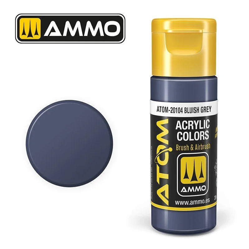 AMMO ATOM ACRYLIC COLOR 20mL Bluish Grey (FS35189) #ATOM-20104