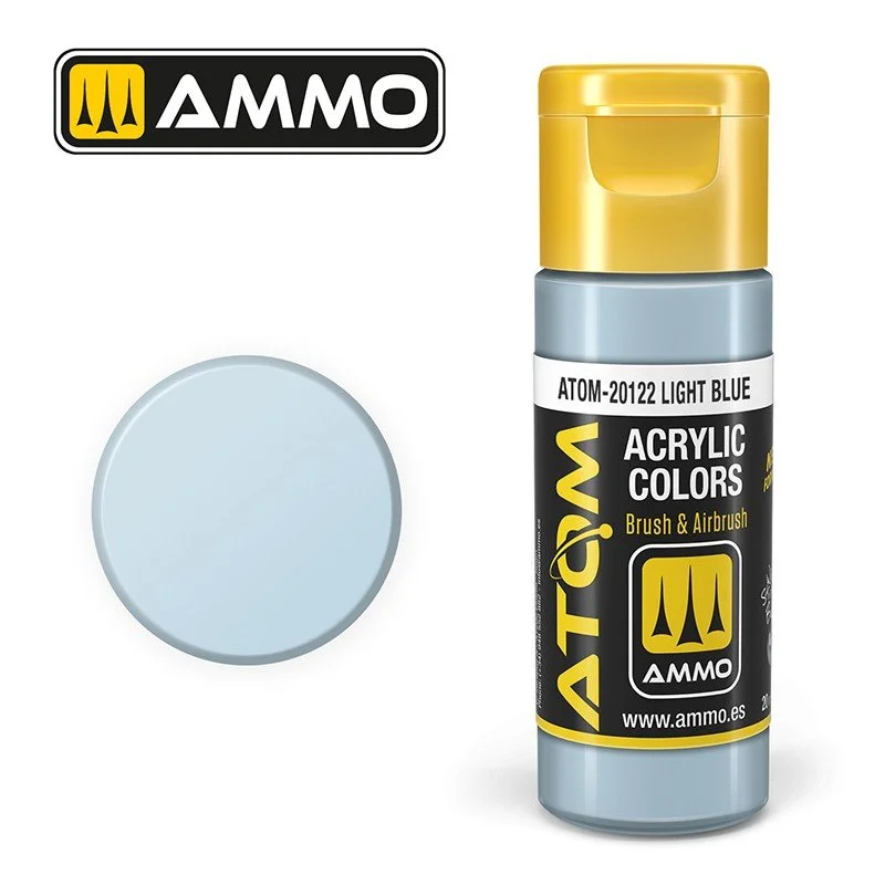 AMMO ATOM ACRYLIC COLOR 20mL Light Blue (FS35550) #ATOM-20122