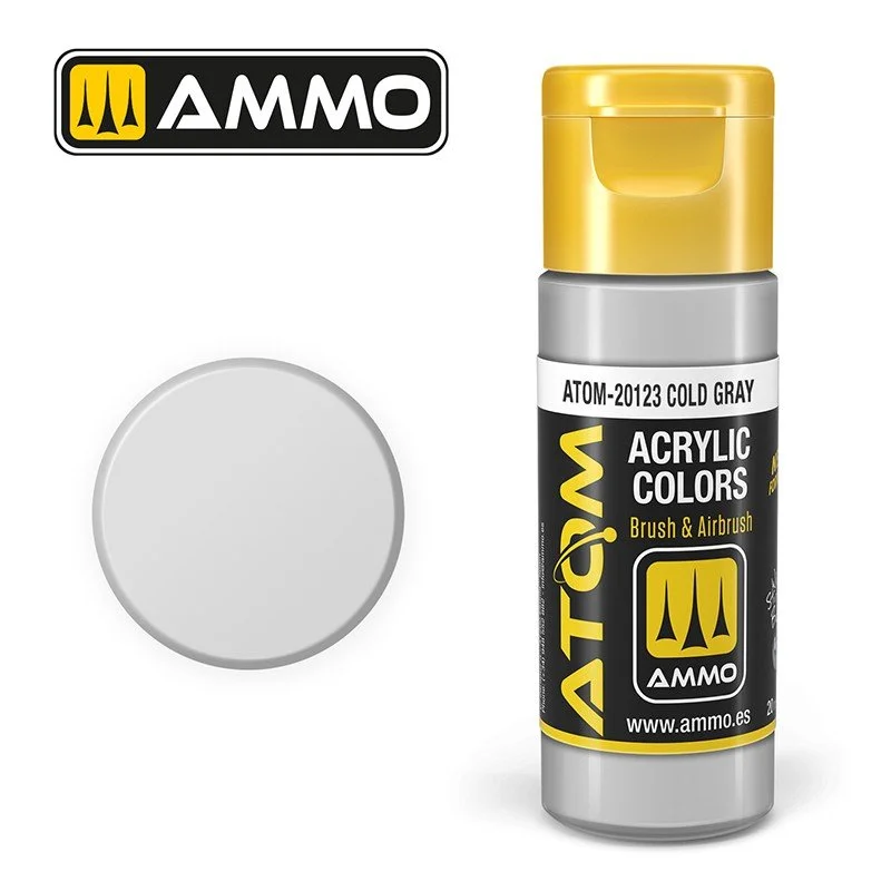 AMMO ATOM ACRYLIC COLOR 20mL Cold Gra7 (FS36628) #ATOM-20123