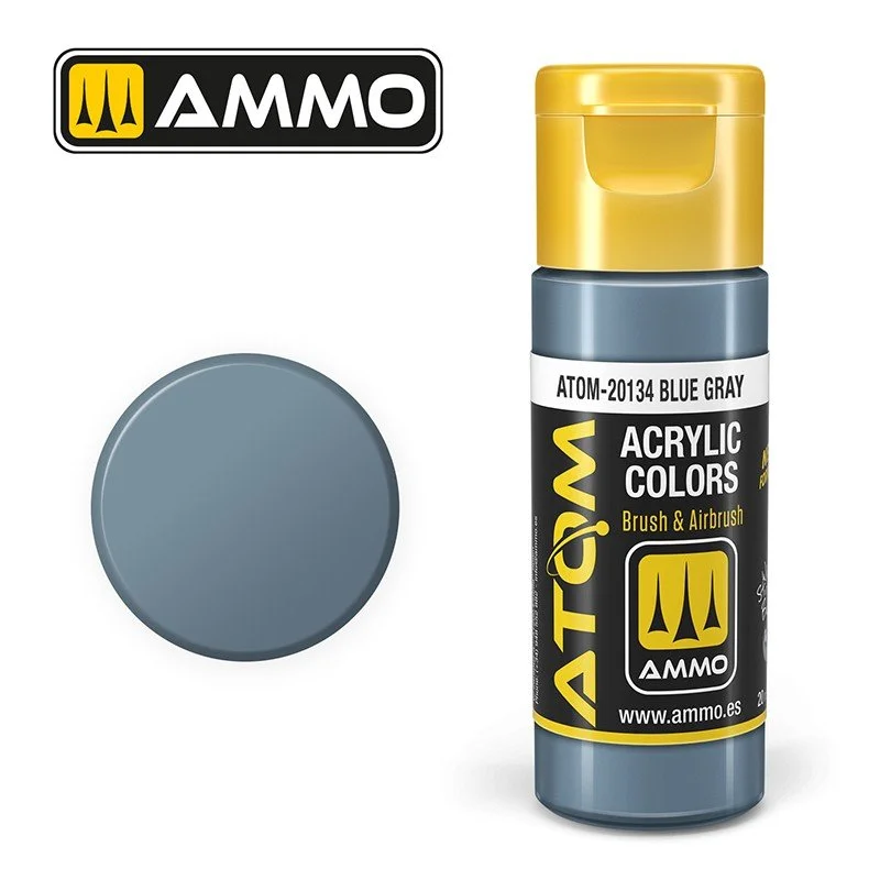 AMMO ATOM ACRYLIC COLOR 20mL Blue Gray (FS35237) #ATOM-20134