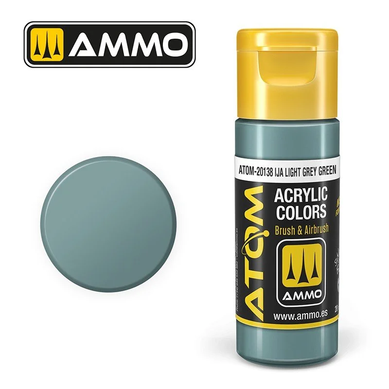 AMMO ATOM ACRYLIC COLOR 20mL IJA Light Grey Green (FS36622) #ATOM-20138