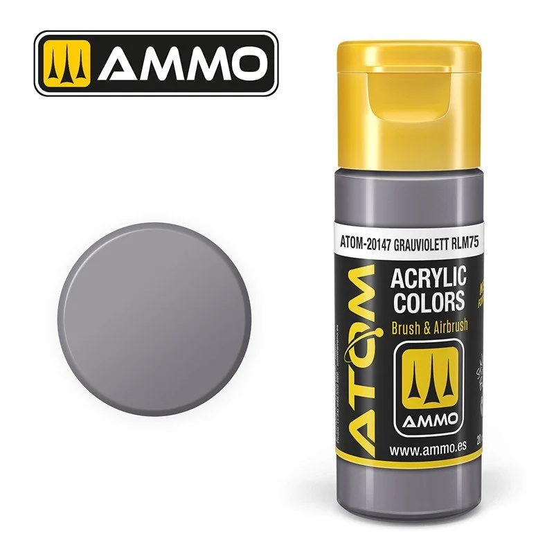 AMMO ATOM ACRYLIC COLOR 20mL Grauviolett RLM75 (FS26295) #ATOM-20147
