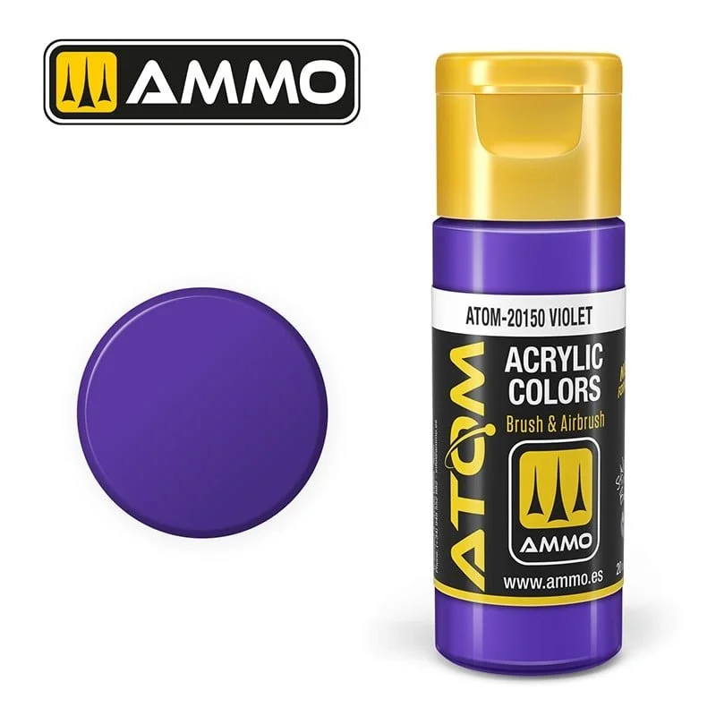 AMMO ATOM ACRYLIC COLOR 20mL Violet #ATOM-20150