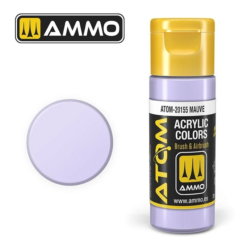 AMMO ATOM ACRYLIC COLOR 20mL Mauve #ATOM-20155