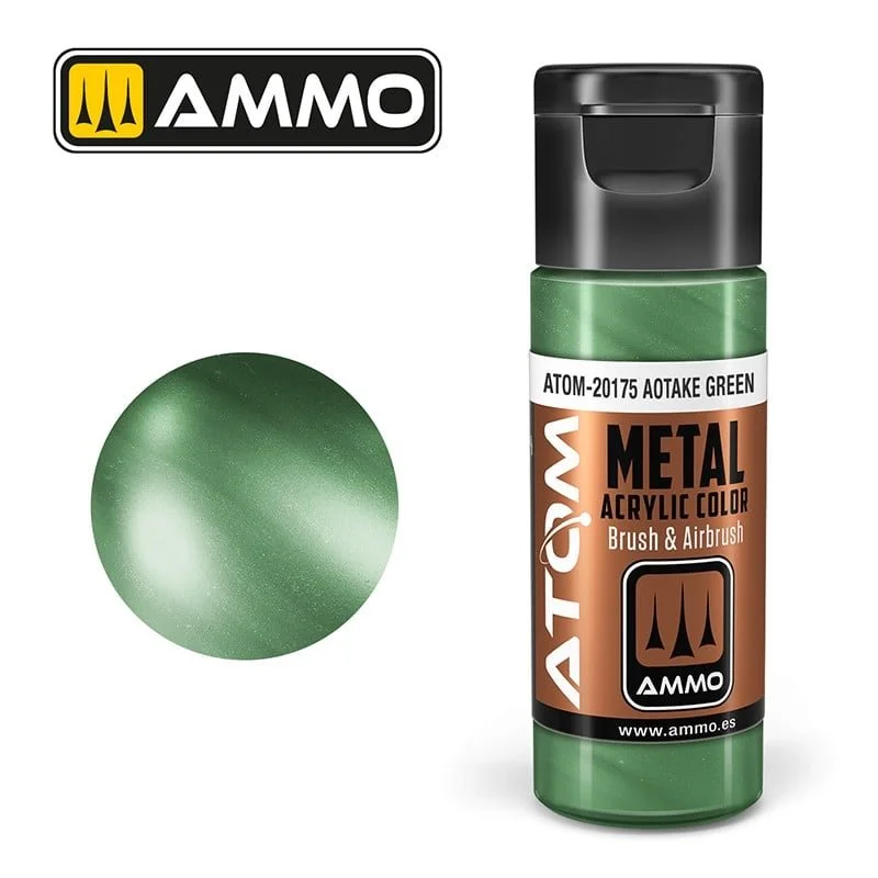 AMMO ATOM ACRYLIC COLOR 20mL Aotake Green #ATOM-20175