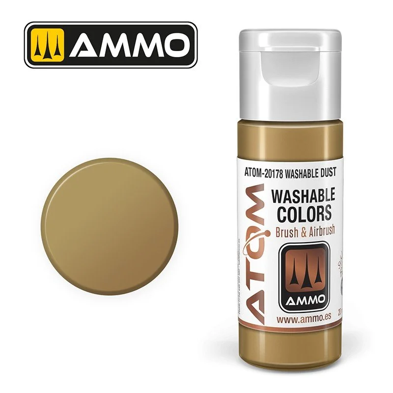 AMMO ATOM ACRYLIC COLOR 20mL WASHABLE Dust #ATOM-20178