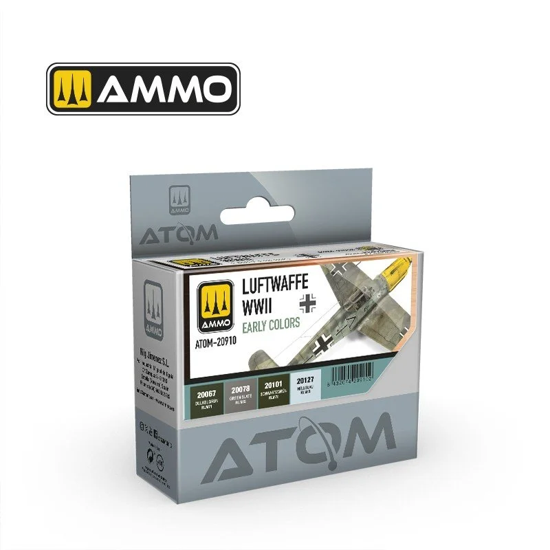 Ammo ATOM WWII Early Luftwaffe Acrylic Paint Set (4 Colors) #20910