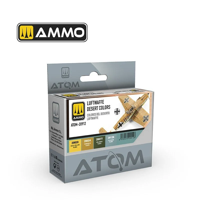 Ammo ATOM Luftwaffe Desert Acrylic Paint Set (4 Colors) #20912