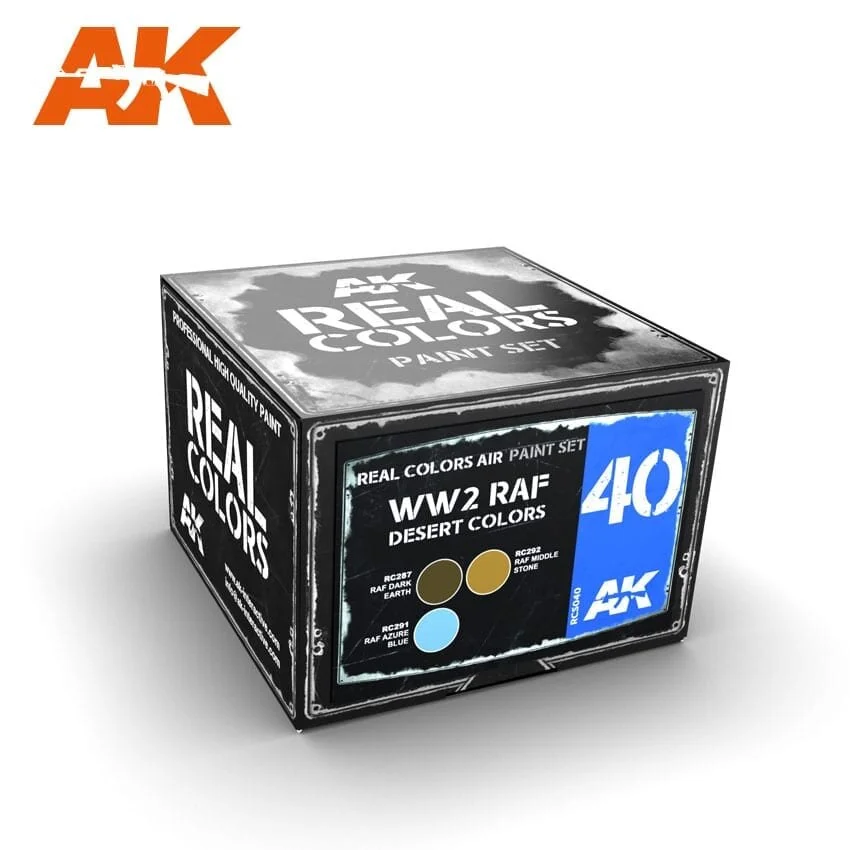AK REAL COLORS: WWII RAF Desert Acrylic Lacquer 3x10ml