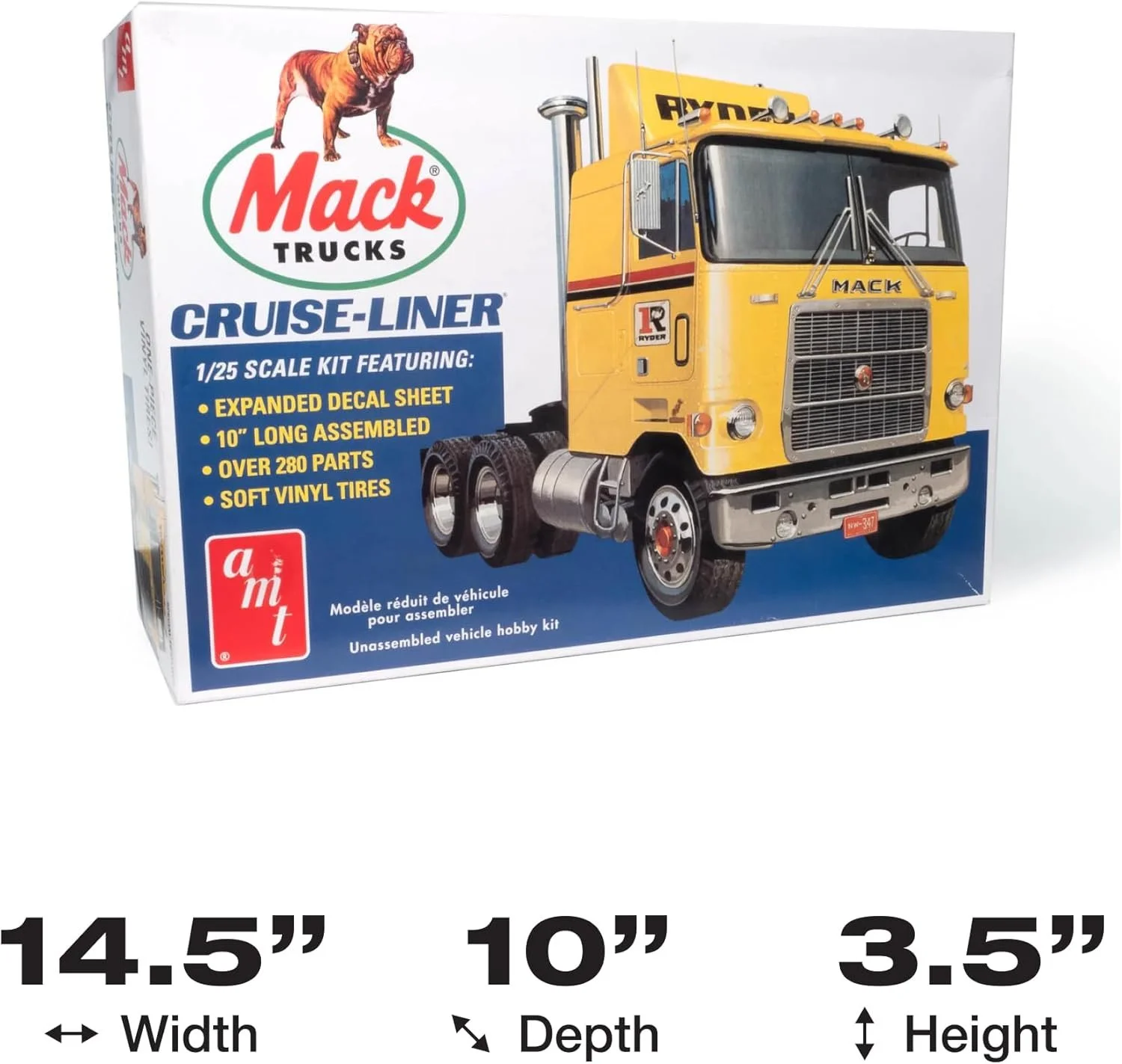 1/25 AMT Mack Cruise-Liner Semi Tractor Cab Retro Deluxe #AMT1062/06