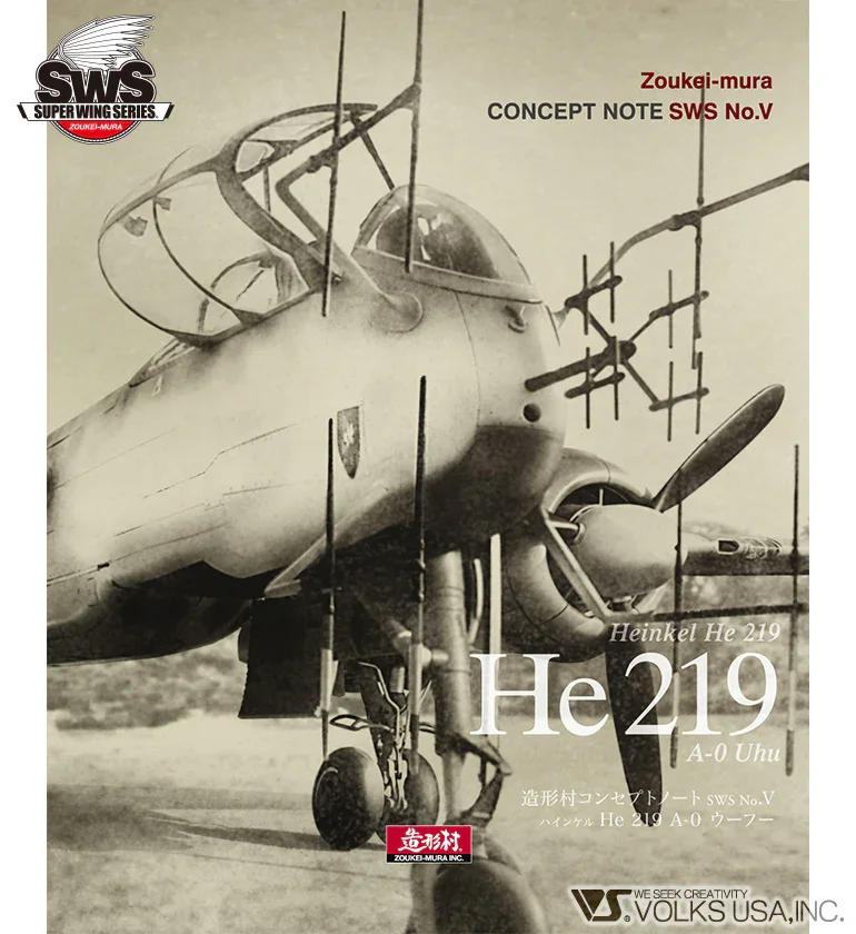 Zoukei-Mura Concept Note No V He219 A-0 Uhu Book (softcover)