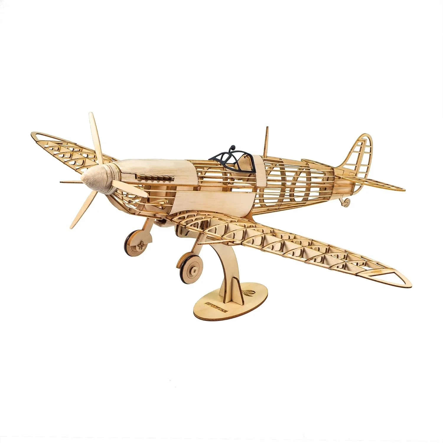 1/25 Dancing Wings Hobby Spitfire Fighter Wood Kit VX18 460mm (18.11")