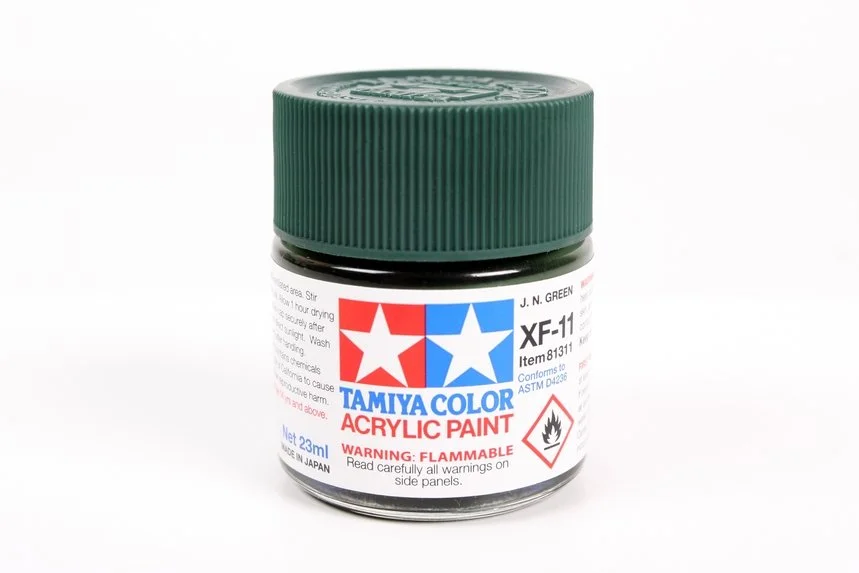 Tamiya 23ml-3/4oz Acrylic XF-11 J.N. Green #81311
