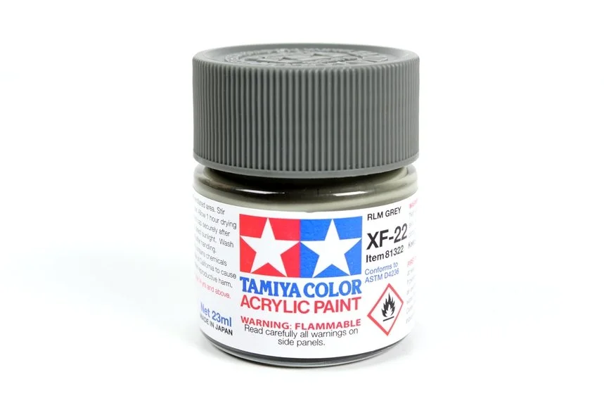 Tamiya 23ml-3/4oz Acrylic XF-22 RLM Grey #81322