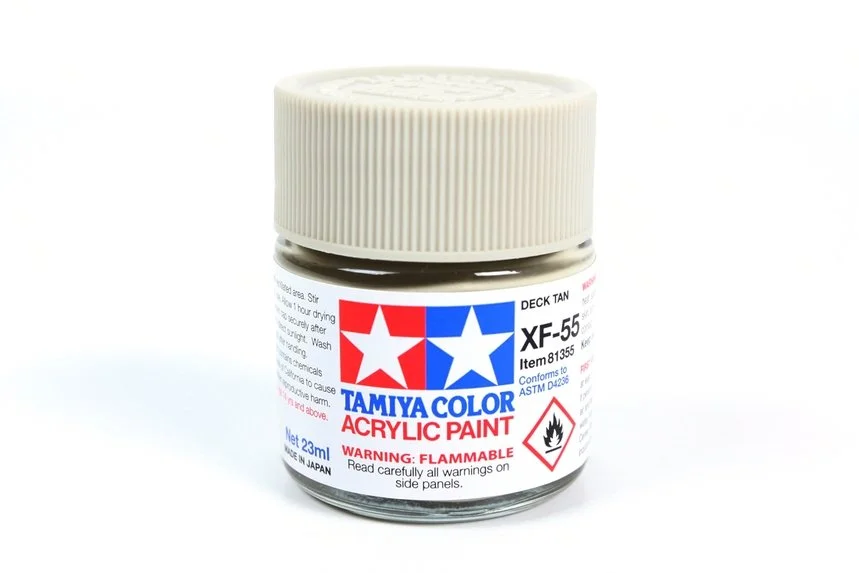 Tamiya 23ml-3/4oz Acrylic XF-55 Deck Tan #81355