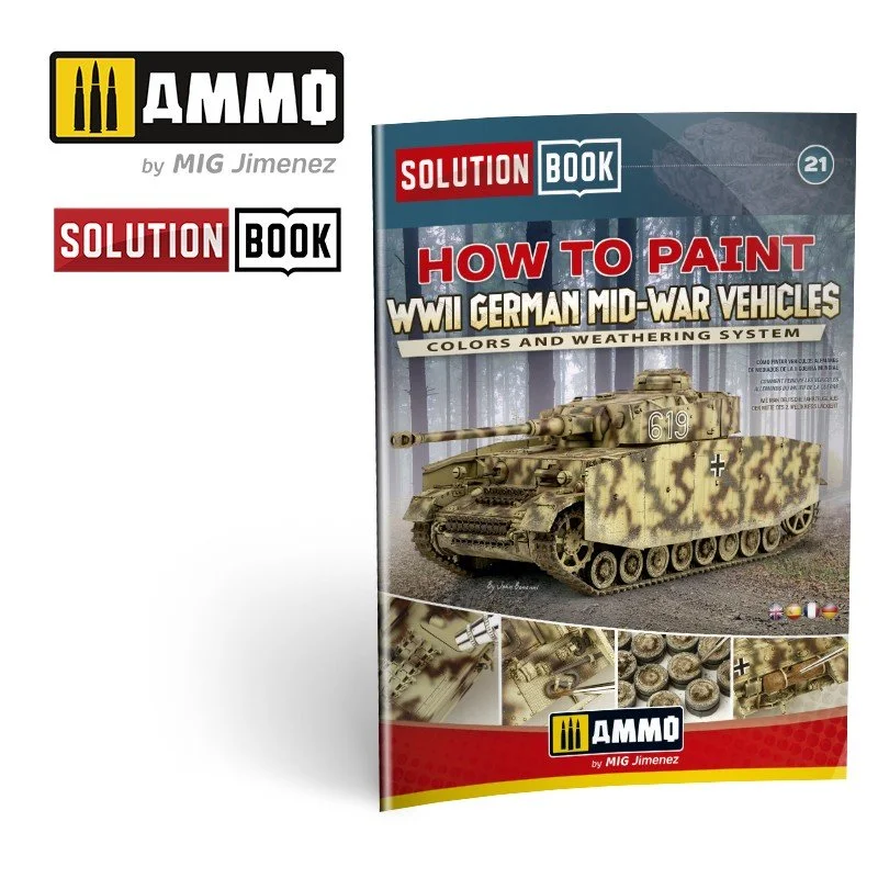 How to Paint WWII German Mid-War Vehicles SOLUTION BOOK 2 #6527