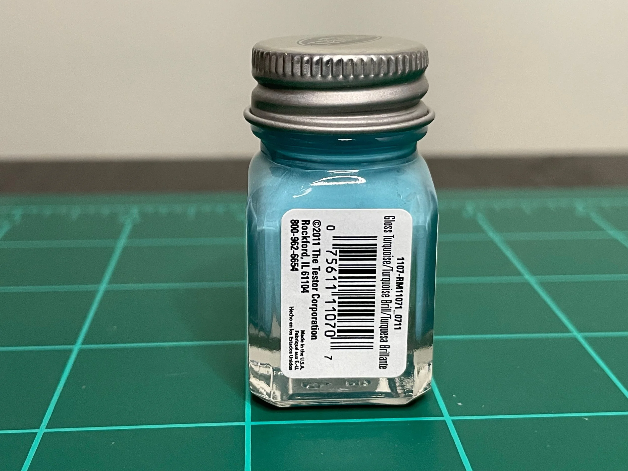 Testors Enamel 1/4oz-Gloss Turquoise #1107