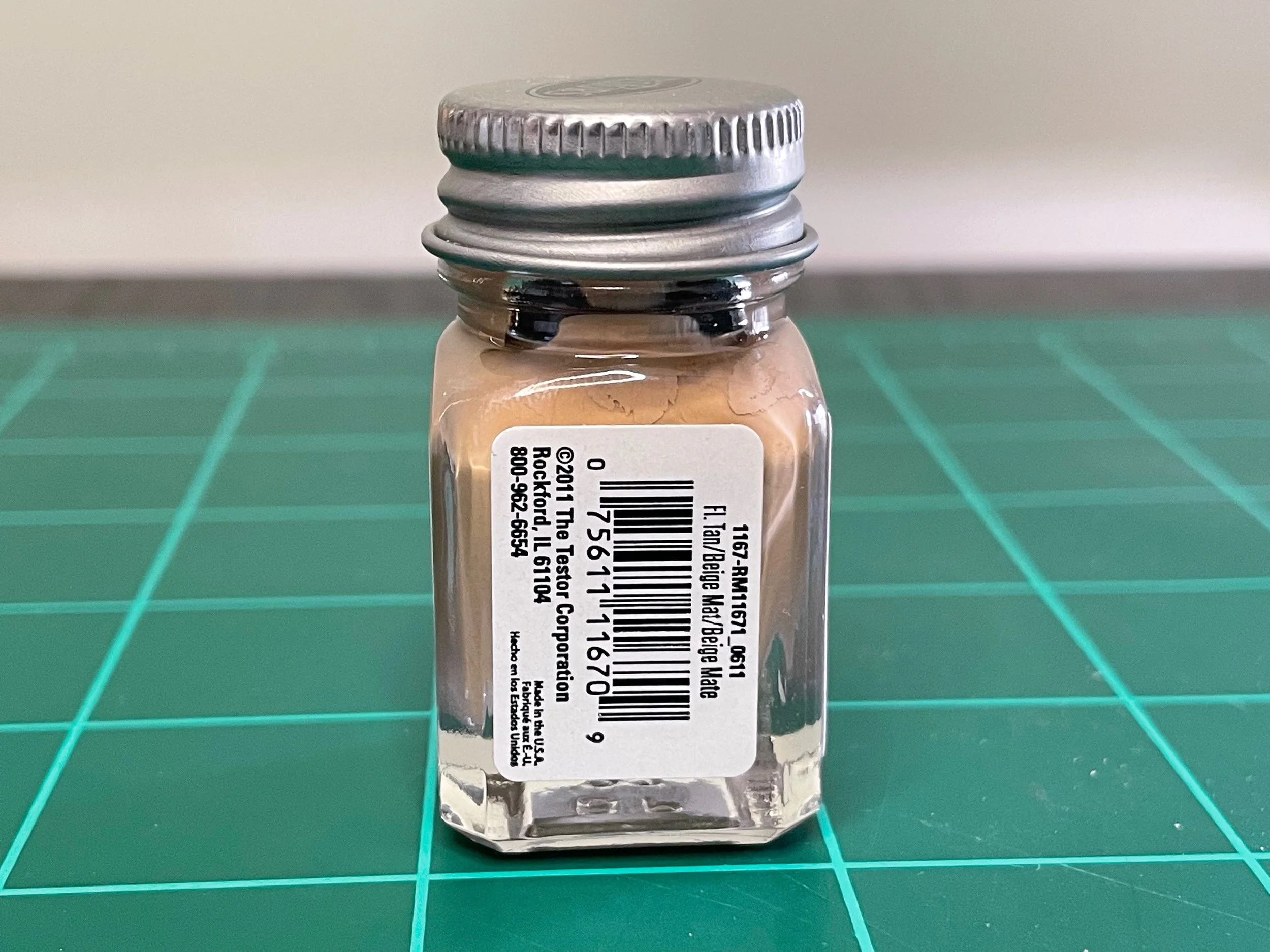 Testors Enamel 1/4oz-Flat Desert Tan #1167