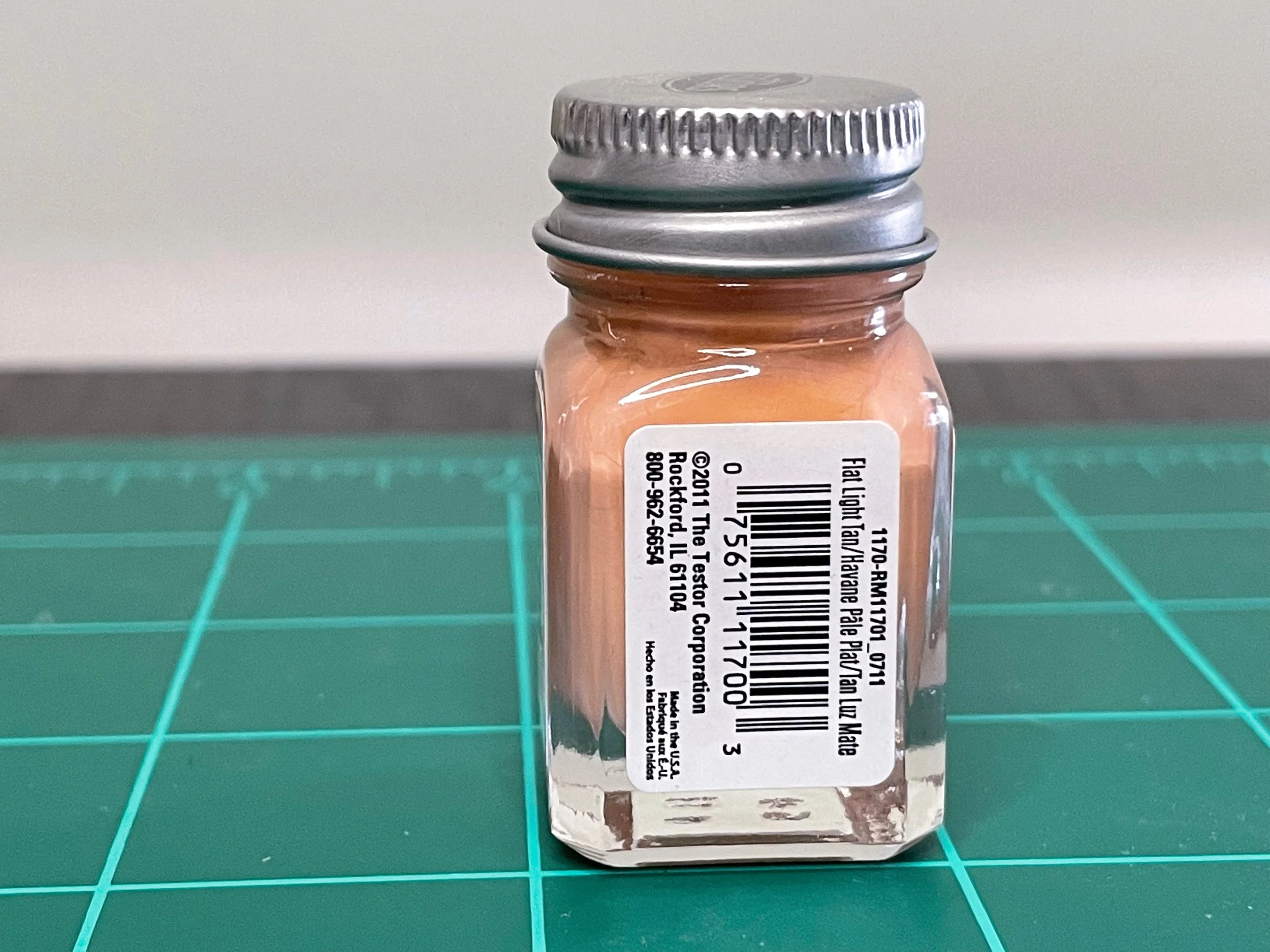 Testors Enamel 1/4oz-Flat Light Tan #1170