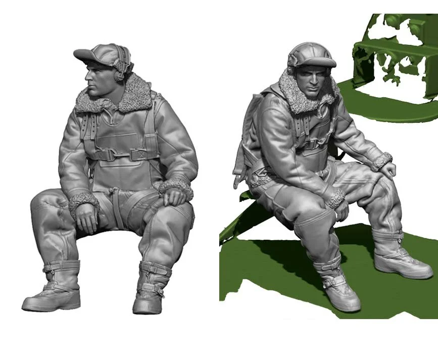 1/72 Legend Production WW2 US Bomber Radio Operator (Flight Engineer) #LA7211