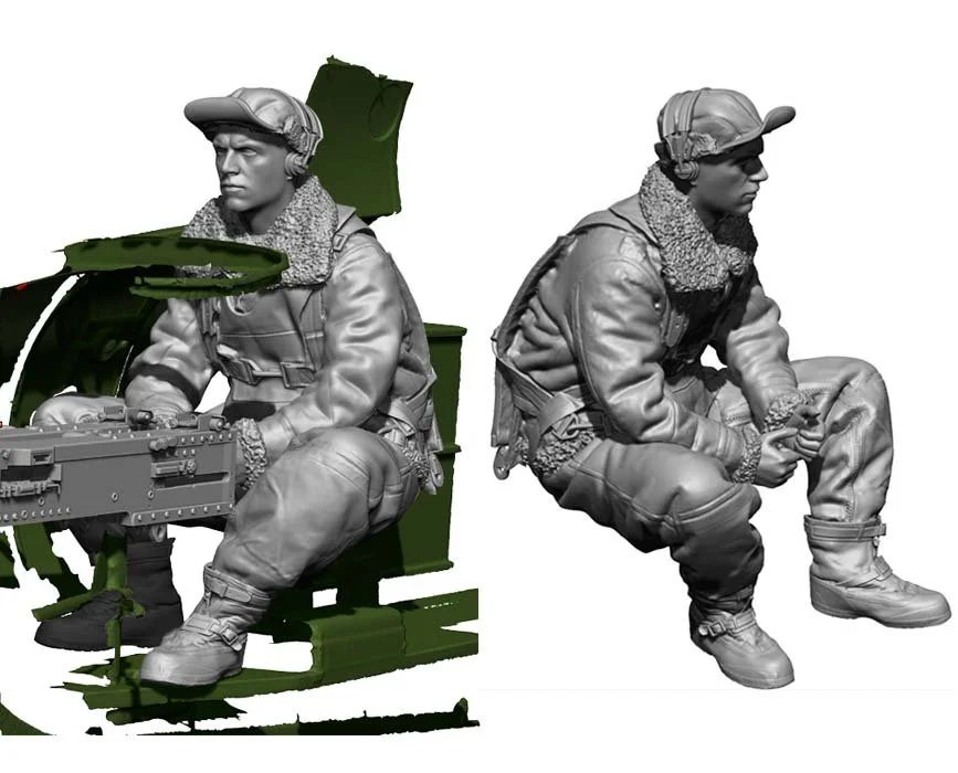 1/72 Legend Production WW2 US Bomber Tail Gunner #LA7212