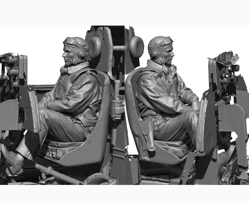 1/72 Legend Production WW2 US Navy Pilot I (2 Heads) #LA7219