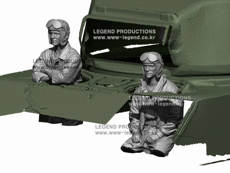 1/35 Legend Production WW2 US Tank Driver & Bow Gunner #LF0141