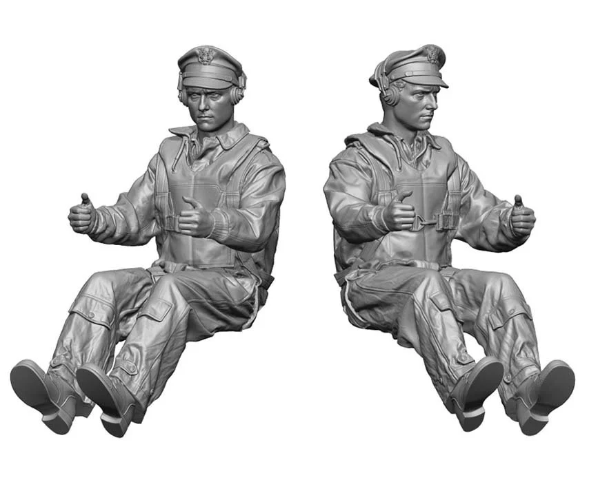 1/32 Legend Production WW2 US Bomber Pilot & Copilot Set #LF3219