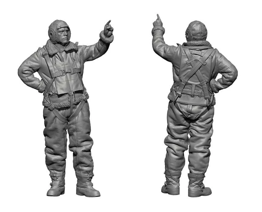 1/48 Legend Production WW2 US Bomber Crew on the ground #LF4819