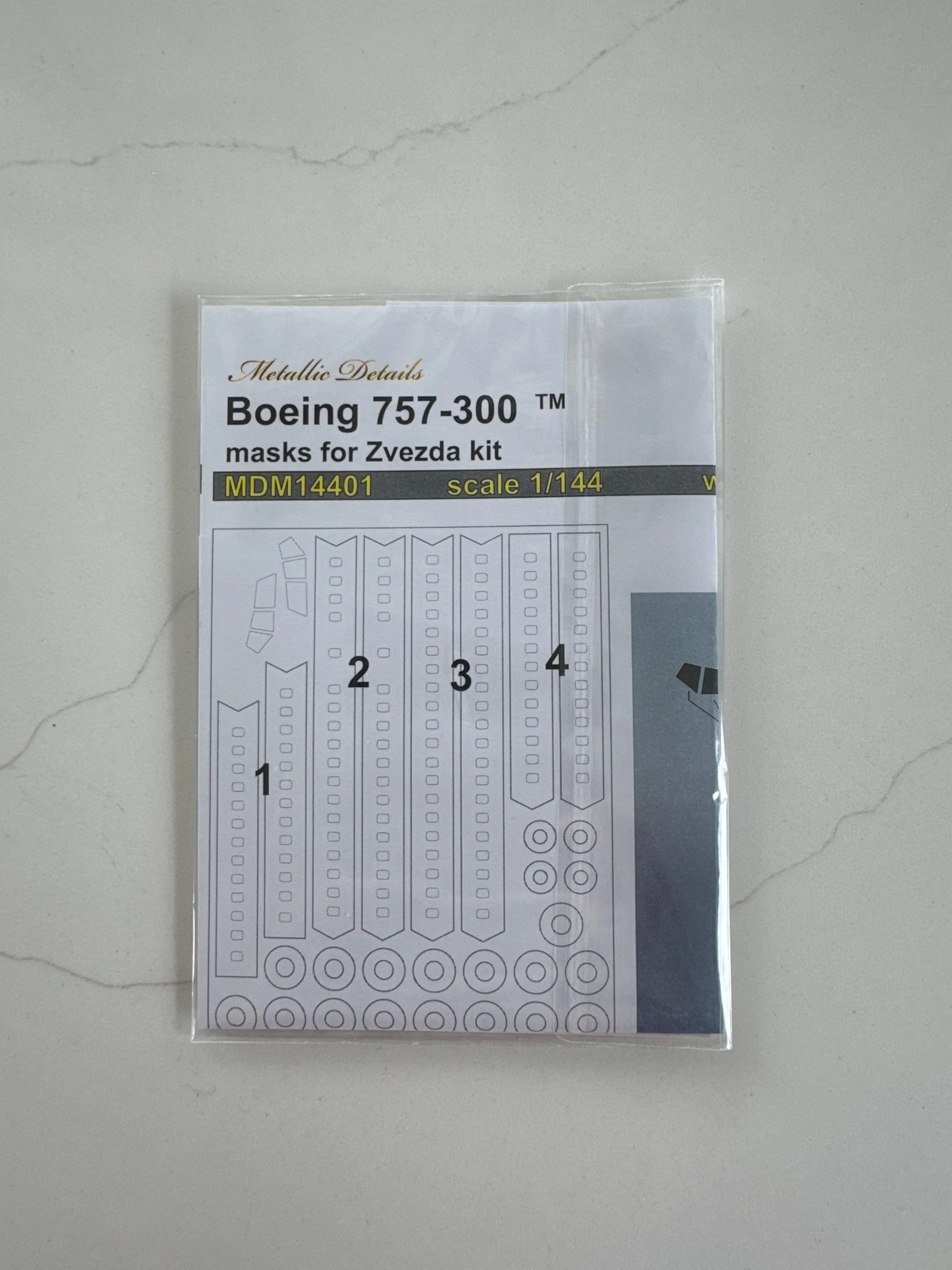 1/144 Metallic Details Boeing 757-300 Masks (Zvezda) #MDM14401
