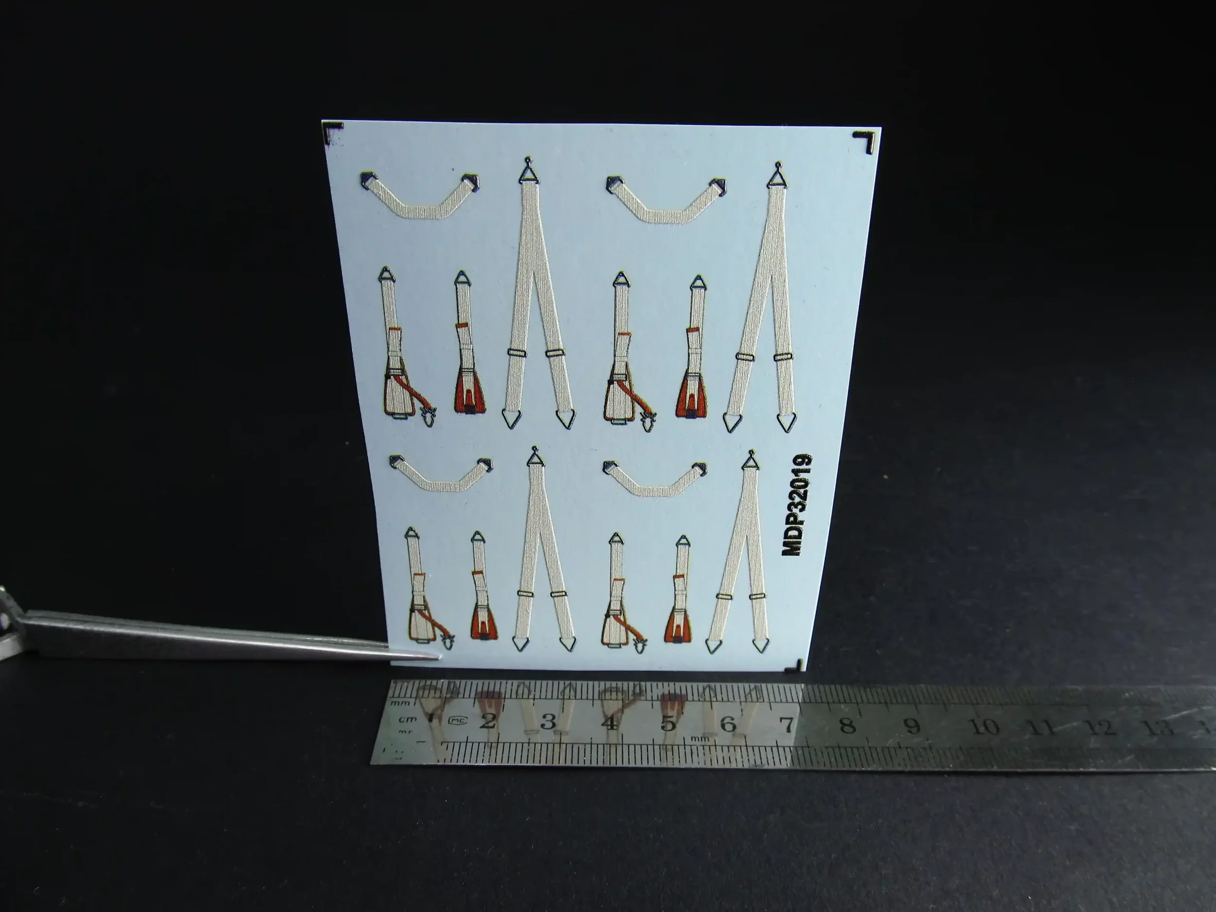 1/32 Metallic Details Luftwaffe Seat Belts Early 3D Decals #MDP32019