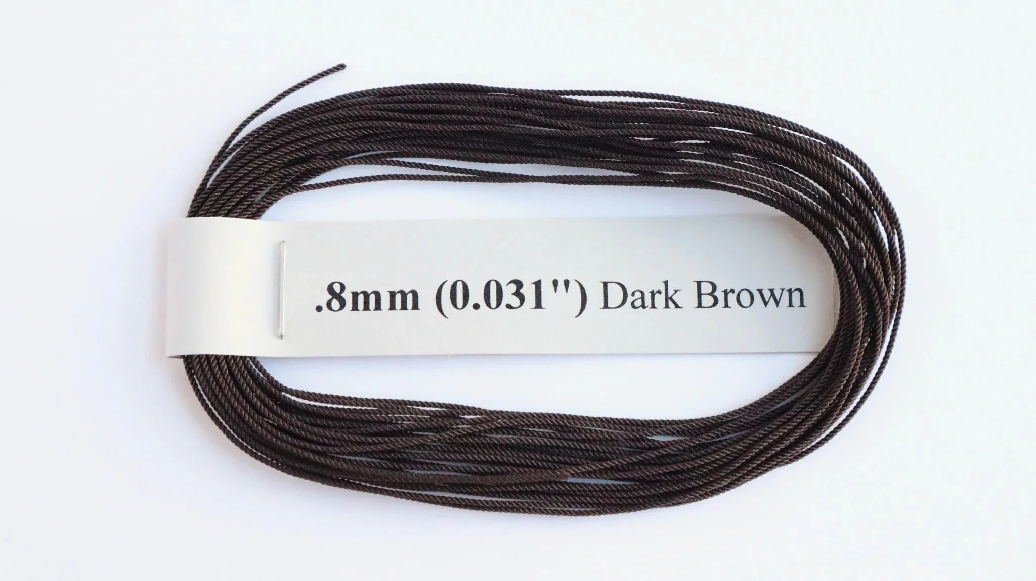 RoS Poly DrkBrwn Rope .8mm (0.031") RH6Mtrs #6007