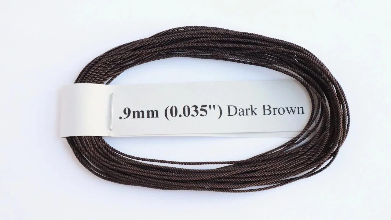RoS Poly DrkBrwn Rope .9mm (0.035") RH6Mtrs #6008