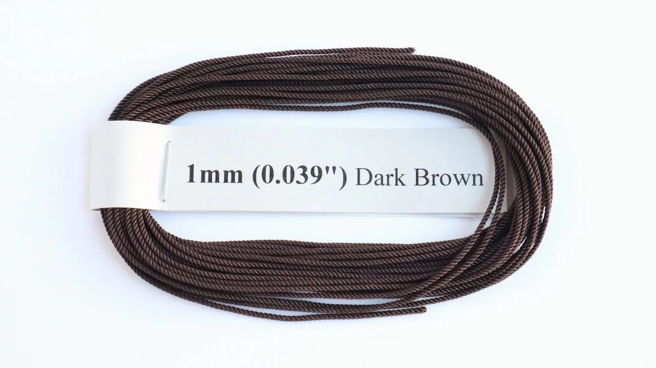RoS Poly DrkBrwn Rope 1mm (0.039") RH6Mtrs #6009