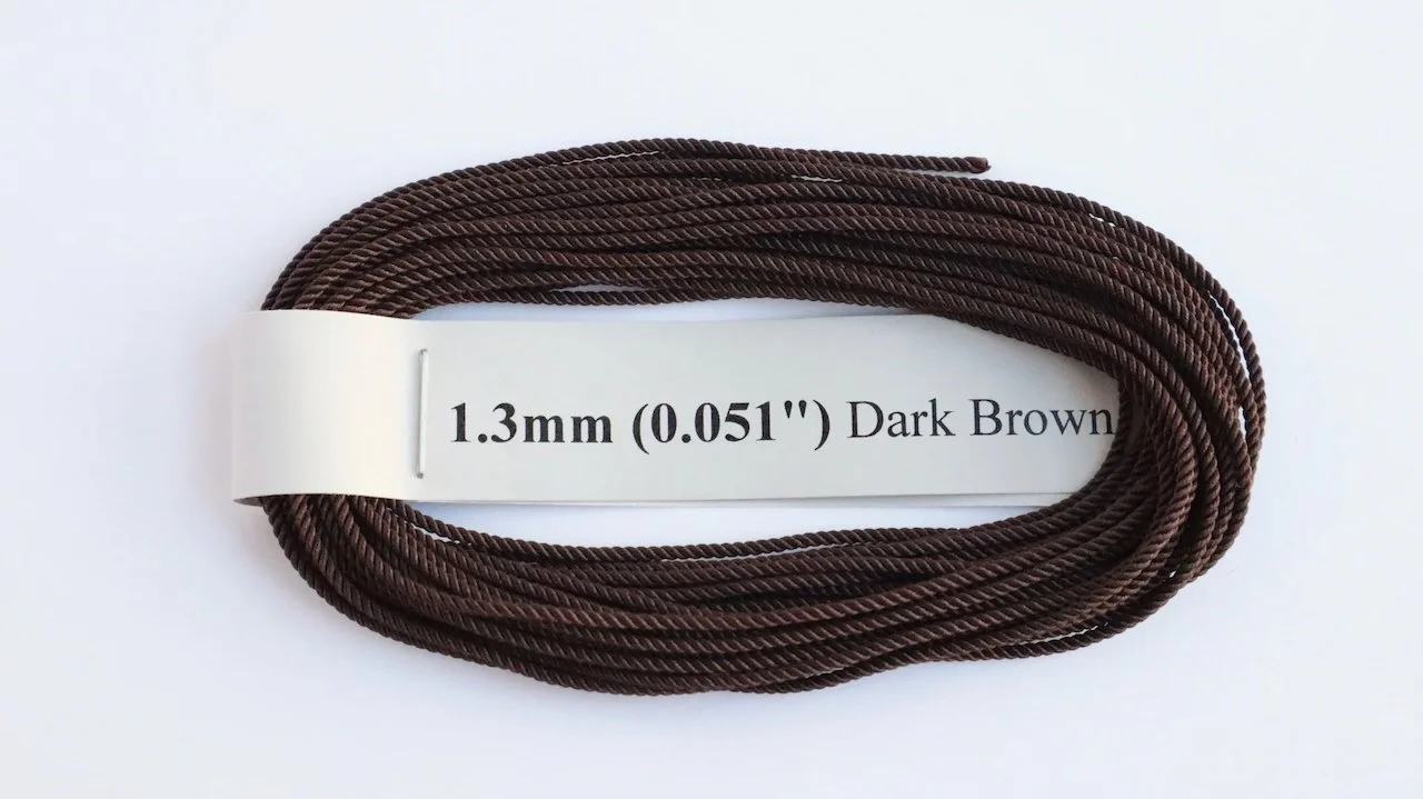 RoS Poly DrkBrwn Rope 1.3mm (0.051") RH6Mtrs #6012