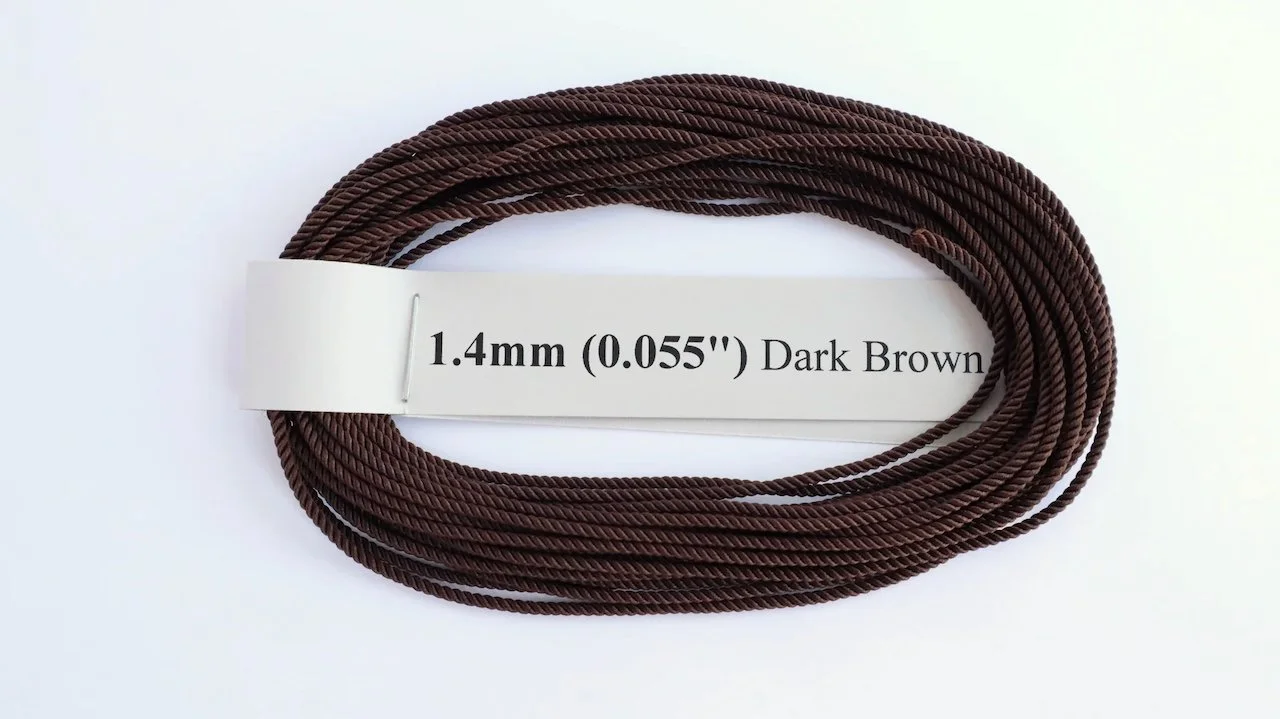 RoS Poly DrkBrwn Rope 1.4mm (0.055") RH6Mtrs #6013