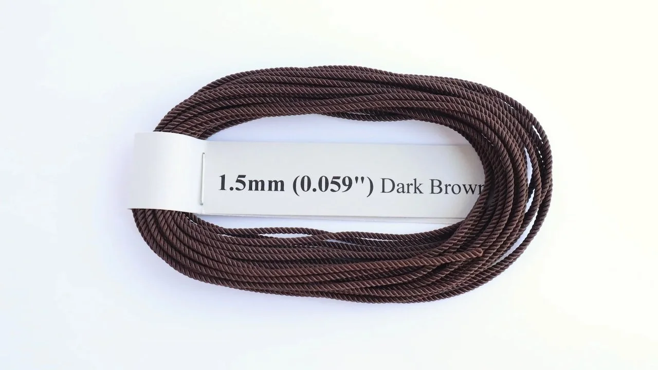 RoS Poly DrkBrwn Rope 1.5mm (0.059") RH6Mtrs #6014