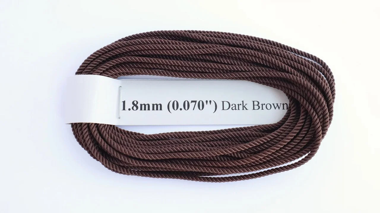 RoS Poly DrkBrwn Rope 1.8mm (0.070") RH6Mtrs #6017