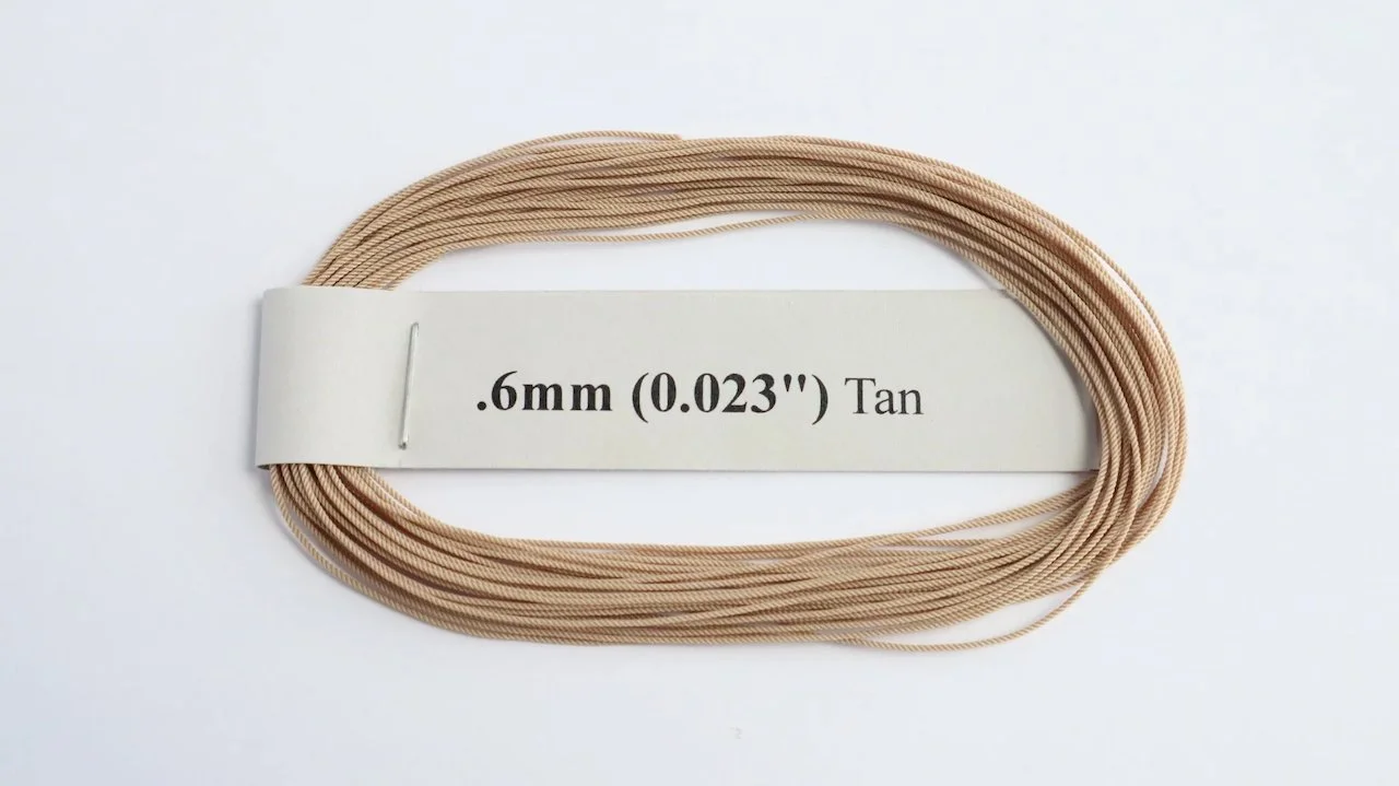 RoS Poly Tan Rope .6mm (0.023") RH6Mtrs #8005