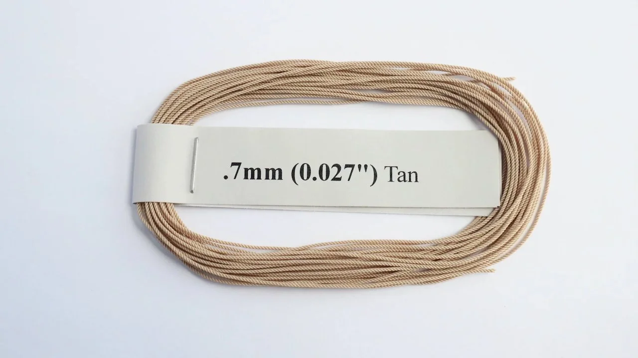 RoS Poly Tan Rope .7mm (0.027") RH6Mtrs #8006