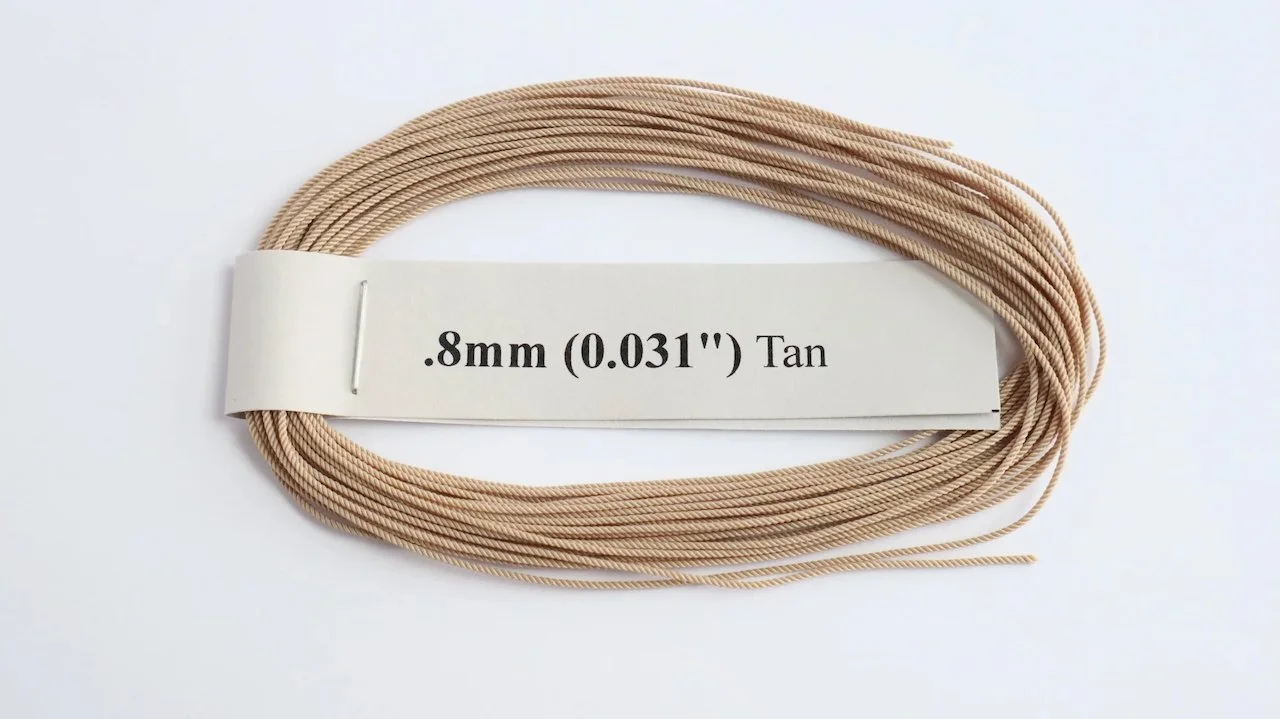 RoS Poly Tan Rope .8mm (0.031") RH6Mtrs #8007
