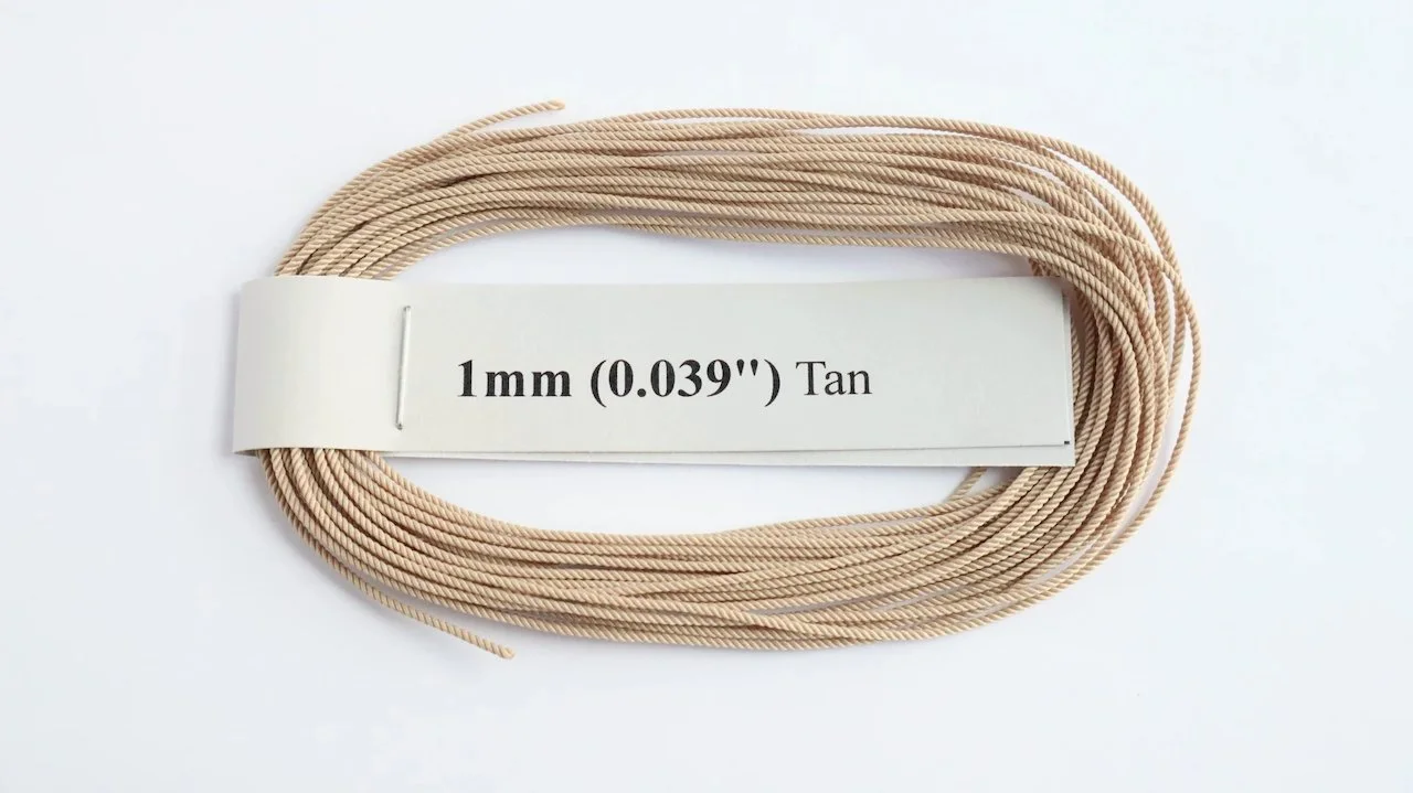 RoS Poly Tan Rope 1mm (0.039") RH6Mtrs #8009