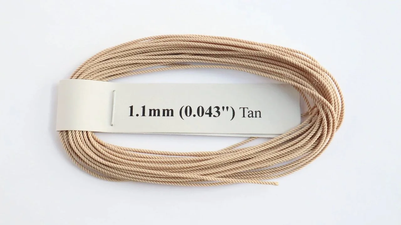 RoS Poly Tan Rope 1.1mm (0.043") RH6Mtrs #8010