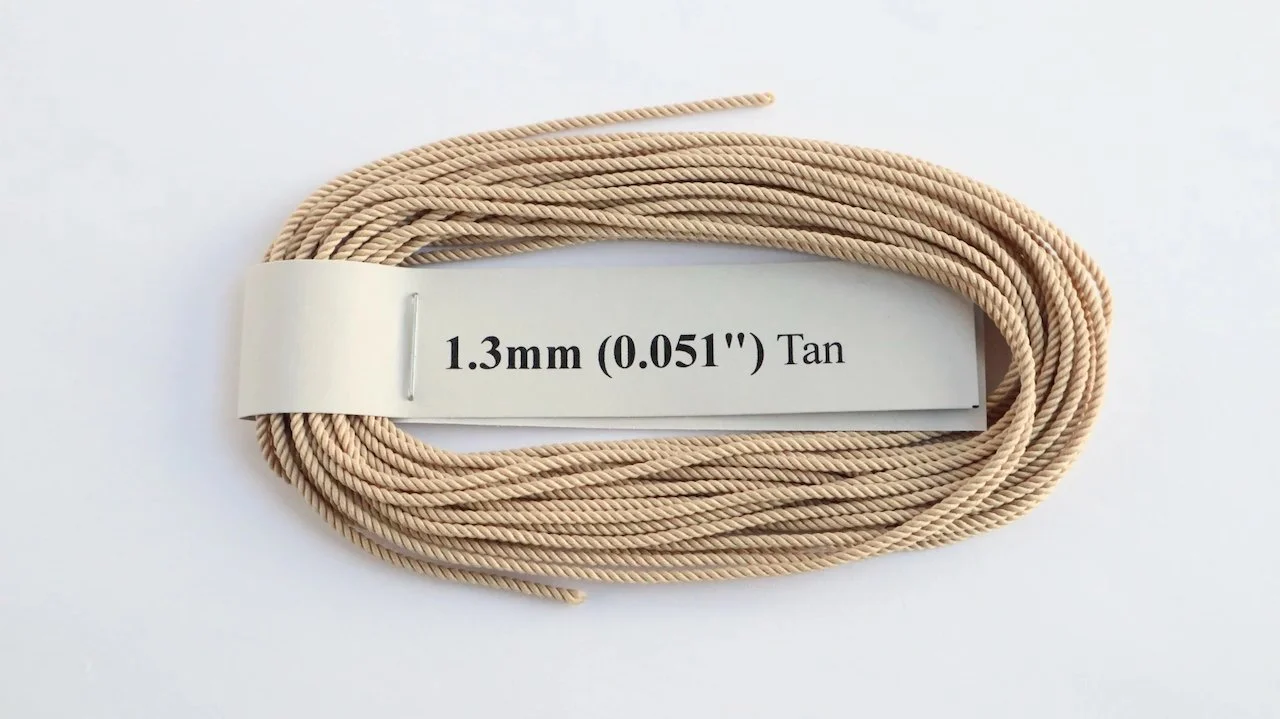 RoS Poly Tan Rope 1.3mm (0.051") RH6Mtrs #8012