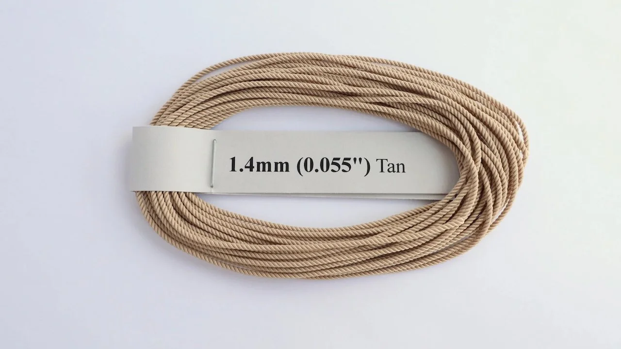 RoS Poly Tan Rope 1.4mm (0.055") RH6Mtrs #8013