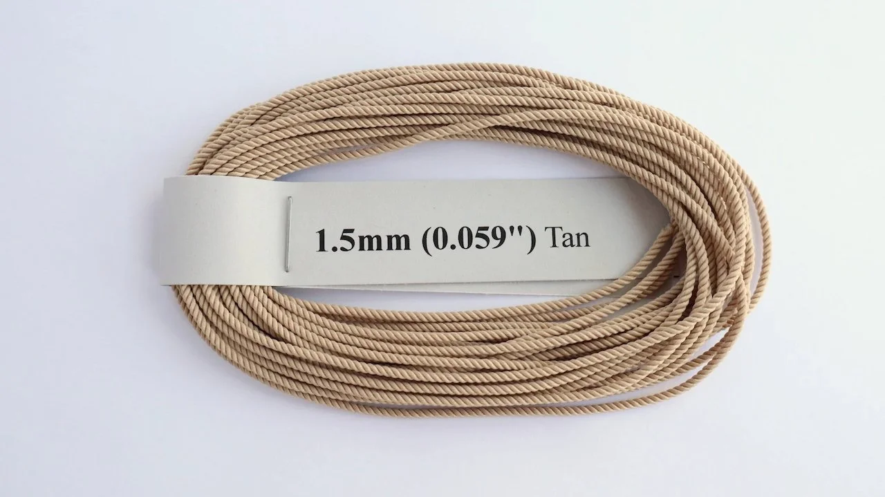 RoS Poly Tan Rope 1.5mm (0.059") RH6Mtrs #8014