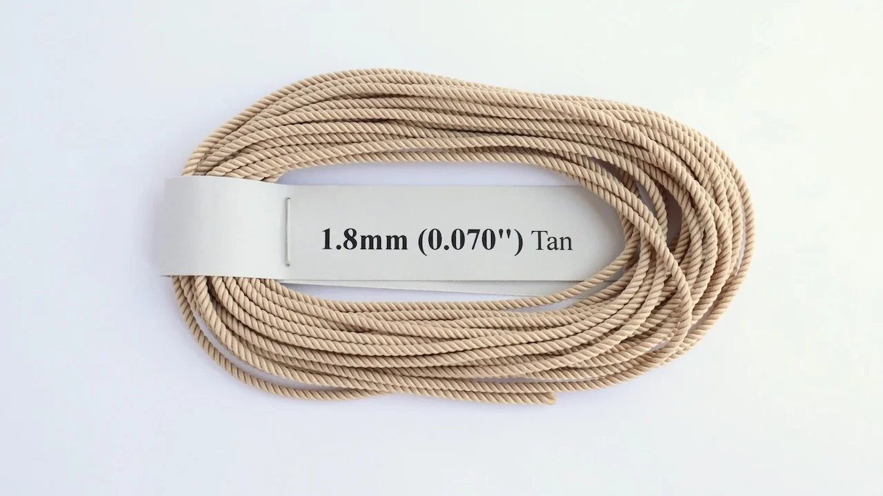 RoS Poly Tan Rope 1.8mm (0.070") RH6Mtrs #8017